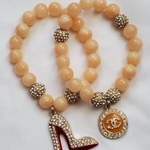 Peach High Heel Set